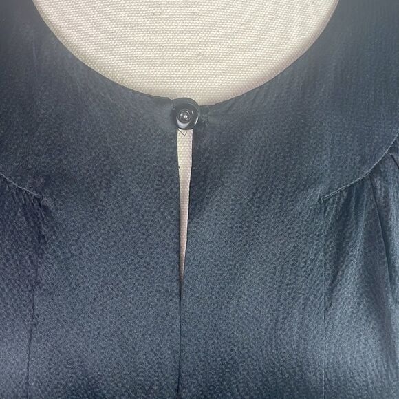 Marc Jacobs Black Silk Cap Sleeve Dress - Picture 2 of 8